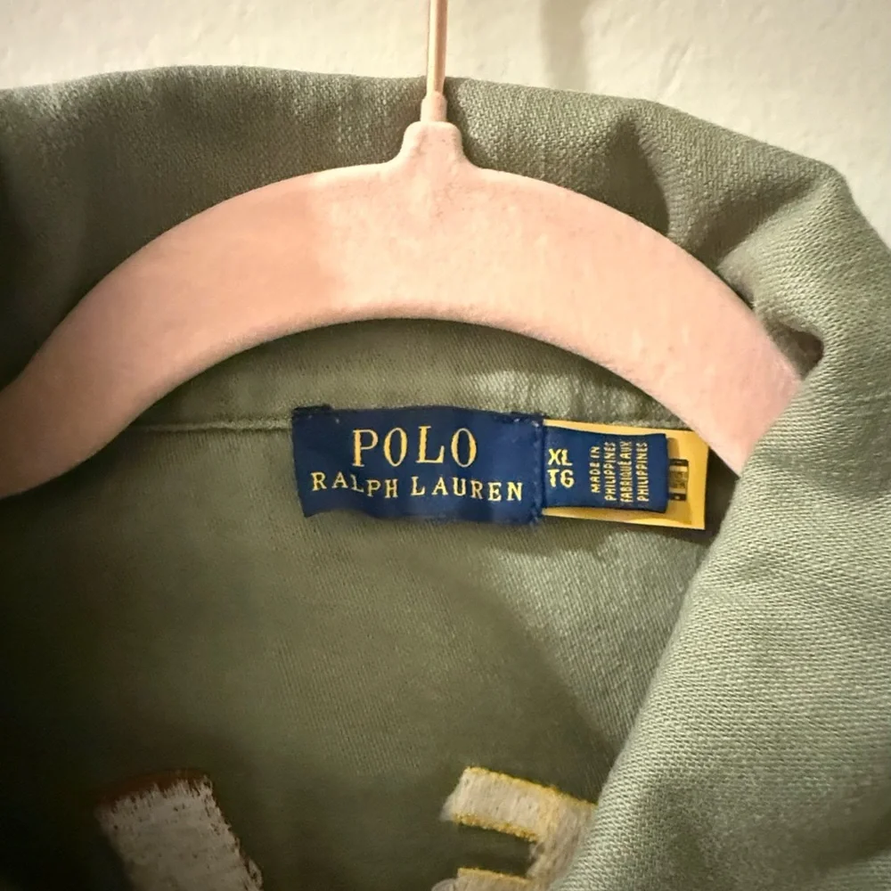 Polo Ralph Lauren Peace, Love, Polo Military Button Down Shirt Jacket - Picture 3 of 8